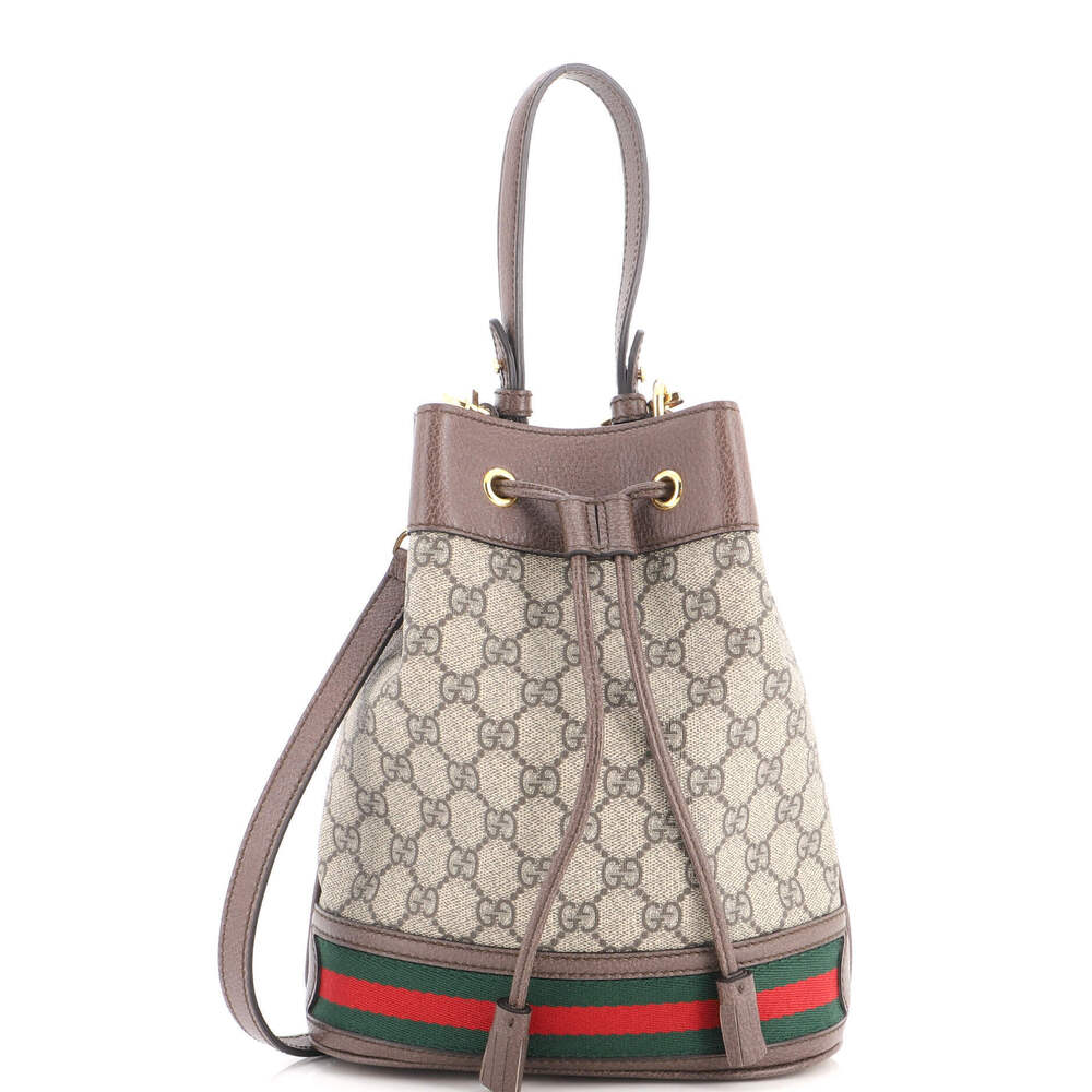 Gucci Small Ophidia Bucket Bag GG Coated Canvas